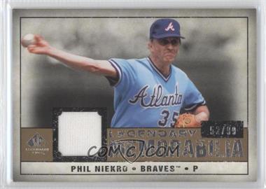 2008 SP Legendary Cuts - Legendary Memorabilia #LM-PN - Phil Niekro /99