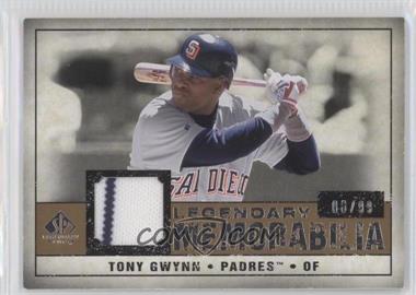 2008 SP Legendary Cuts - Legendary Memorabilia #LM-TG3 - Tony Gwynn /99