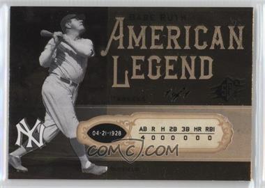 2008 SPx - Babe Ruth American Legend - Boxscore #BR55 - Babe Ruth /1