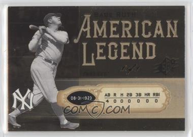 2008 SPx - Babe Ruth American Legend - Boxscore #BR65 - Babe Ruth /1