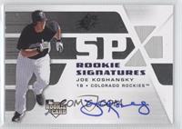 Rookie Signatures - Joe Koshansky