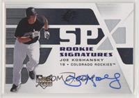 Rookie Signatures - Joe Koshansky