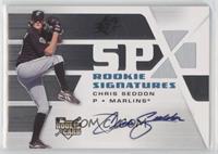 Rookie Signatures - Chris Seddon