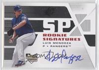 Rookie Signatures - Luis Mendoza