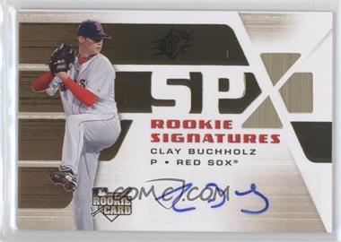 2008 SPx - [Base] #105 - Rookie Signatures - Clay Buchholz