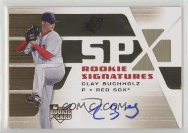 2008 SPx - [Base] #105 - Rookie Signatures - Clay Buchholz