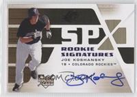 Rookie Signatures - Joe Koshansky