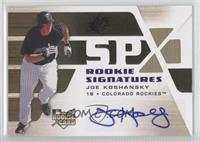 Rookie Signatures - Joe Koshansky