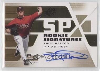 2008 SPx - [Base] #119 - Rookie Signatures - Troy Patton