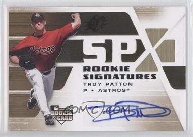 2008 SPx - [Base] #119 - Rookie Signatures - Troy Patton