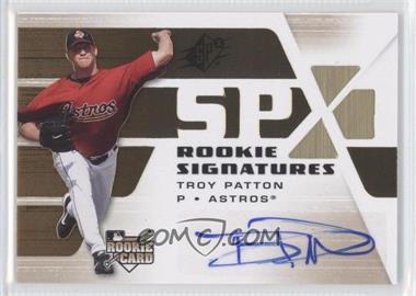 2008 SPx - [Base] #119 - Rookie Signatures - Troy Patton