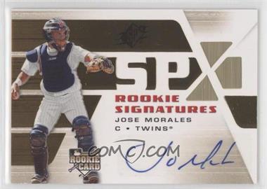 2008 SPx - [Base] #124 - Rookie Signatures - Jose Morales