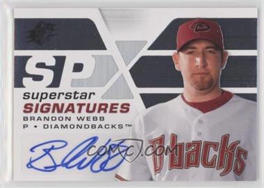 2008 SPx - Superstar Signatures #SSS-BW - Brandon Webb