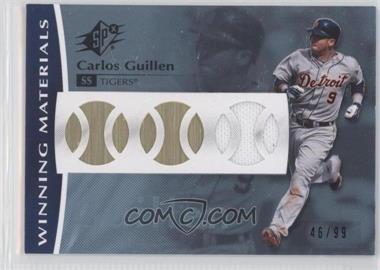 2008 SPx - Winning Materials - Baseball Die-Cut #WM-CG - Carlos Guillen /99