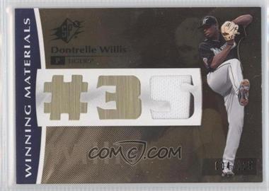 2008 SPx - Winning Materials - Jersey Number #WM-DW - Dontrelle Willis /125