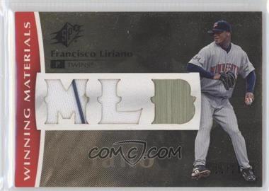 2008 SPx - Winning Materials - MLB Dual Swatch #WM-FL - Francisco Liriano /20