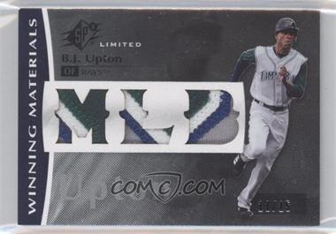 2008 SPx - Winning Materials - MLB Triple Patch #WM-BU - B.J. Upton /15