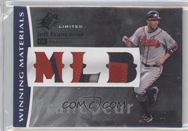 2008 SPx - Winning Materials - MLB Triple Patch #WM-JF - Jeff Francoeur /15