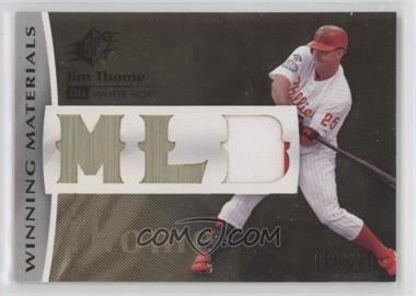 2008 SPx - Winning Materials - MLB #WM-JT - Jim Thome /125