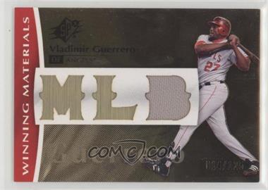 2008 SPx - Winning Materials - MLB #WM-VG - Vladimir Guerrero /125