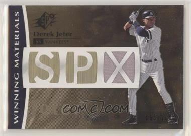 2008 SPx - Winning Materials - SPx Die-Cut #WM-DJ - Derek Jeter /150