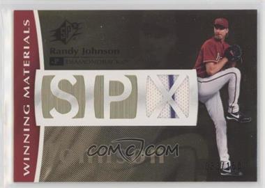 2008 SPx - Winning Materials - SPx Die-Cut #WM-RJ - Randy Johnson /150