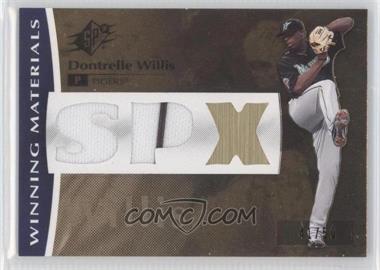 2008 SPx - Winning Materials - SPx Dual Swatch #WM-DW - Dontrelle Willis /50