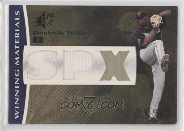 2008 SPx - Winning Materials - SPx Dual Swatch #WM-DW - Dontrelle Willis /50