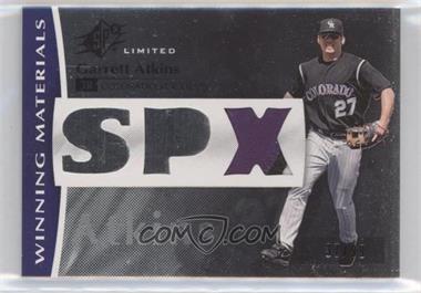 2008 SPx - Winning Materials - SPx Patch #WM-AT - Garrett Atkins /99