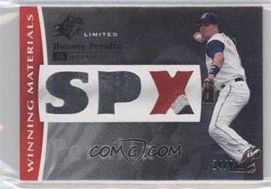 2008 SPx - Winning Materials - SPx Patch #WM-JH - Jhonny Peralta /99