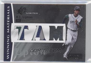 2008 SPx - Winning Materials - Team Dual Patch #WM-BU - B.J. Upton /25