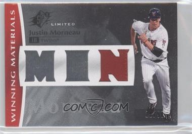 2008 SPx - Winning Materials - Team Patch #WM-MO - Justin Morneau /50