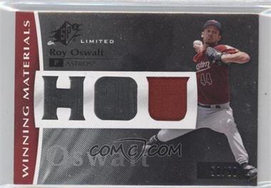 2008 SPx - Winning Materials - Team Patch #WM-RO - Roy Oswalt /50