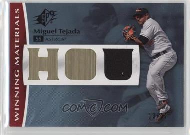 2008 SPx - Winning Materials - Team #WM-TE - Miguel Tejada /99