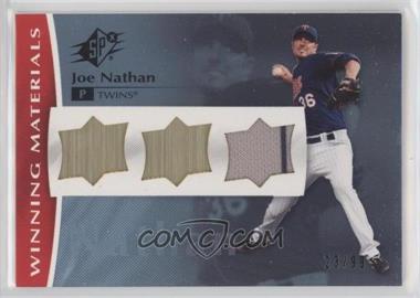 2008 SPx - Winning Materials - Upper Deck Logo #WM-JN - Joe Nathan /99