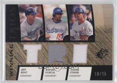 2008 SPx - Winning Trios - TRI #WT-KFE - Jeff Kent, Rafael Furcal, Andre Ethier /25