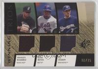 Hanley Ramirez, J.J. Hardy, Jose Reyes #/75