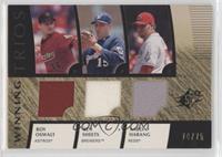 Roy Oswalt, Ben Sheets, Aaron Harang [EX to NM] #/75