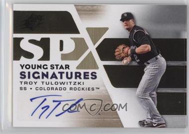 2008 SPx - Young Star Signatures - Gold #YSS-TT - Troy Tulowitzki