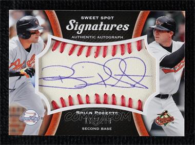 2008 Sweet Spot - Signatures Tier 1 - Ball Red Stitching Blue Ink #S-BR - Brian Roberts /290