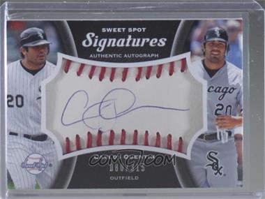 2008 Sweet Spot - Signatures Tier 1 - Ball Red Stitching Blue Ink #S-CQ - Carlos Quentin /315