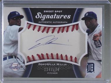 2008 Sweet Spot - Signatures Tier 2 - Ball Red Stitching Blue Ink #S2-DW - Dontrelle Willis /174 [EX to NM]