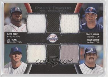 2008 Sweet Spot - Sweet Swatch Quad Memorabilia #QS-TGHO - Travis Hafner, David Ortiz, Jim Thome, Jason Giambi