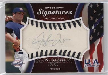 2008 Sweet Spot - USA Signatures - Ball Black Stitching Black Ink #USA-TL - Tyler Lyons /12