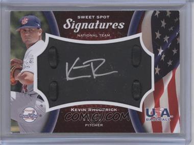2008 Sweet Spot - USA Signatures - Black Glove Silver Ink #USA-KR - Kevin Rhoderick /32
