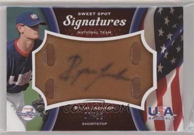 2008 Sweet Spot - USA Signatures - Brown Glove Black Ink #USA-RJ - Ryan Jackson /12
