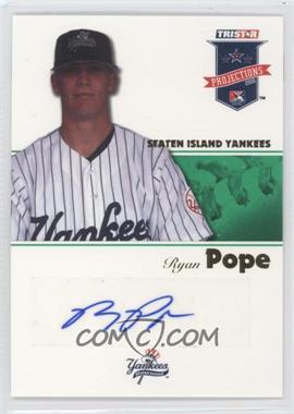 2008 TRISTAR PROjections - [Base] - Green Autographs #12 - Ryan Pope /50