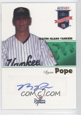2008 TRISTAR PROjections - [Base] - Green Autographs #12 - Ryan Pope /50