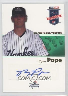 2008 TRISTAR PROjections - [Base] - Green Autographs #12 - Ryan Pope /50