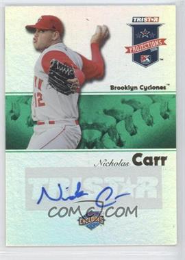 2008 TRISTAR PROjections - [Base] - Green Reflectives Autographs #238 - Nick Carr /50